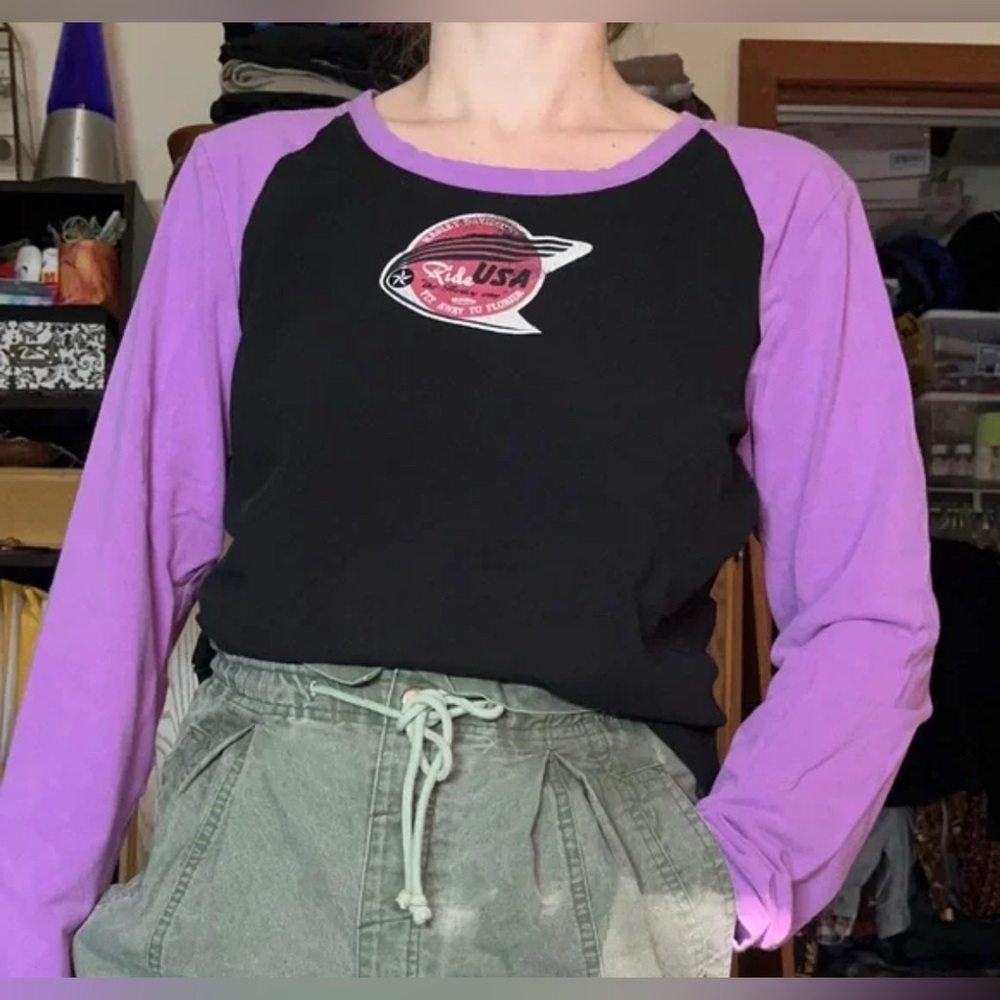 Harley-Davidson Y2K Vintage Motorcycle Florida Raglan Sleeve T-shirt Women’s XL